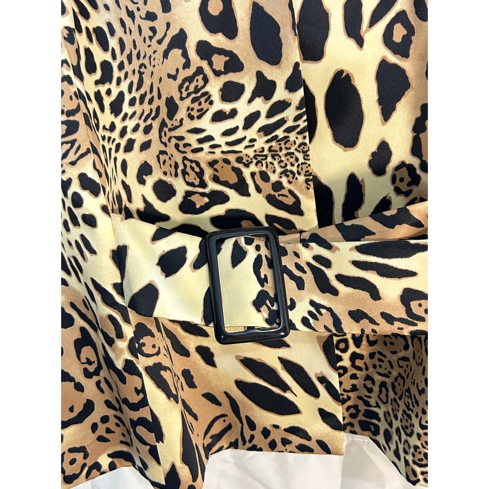 Isabella Suits Womens Blazer Jacket‎ Leopard Print Belted Size 18 - Picture 6 of 10